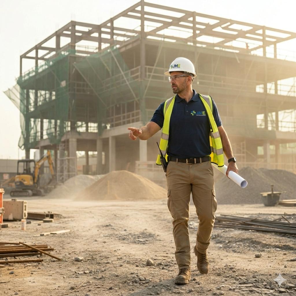 Supervisión de proyectos — inspección en obra con planos JME